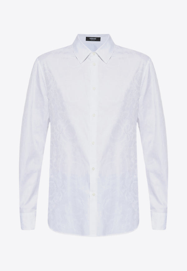 Versace Barocco Jacquard Long-Sleeved Shirt 1013348 1A08883-1W000