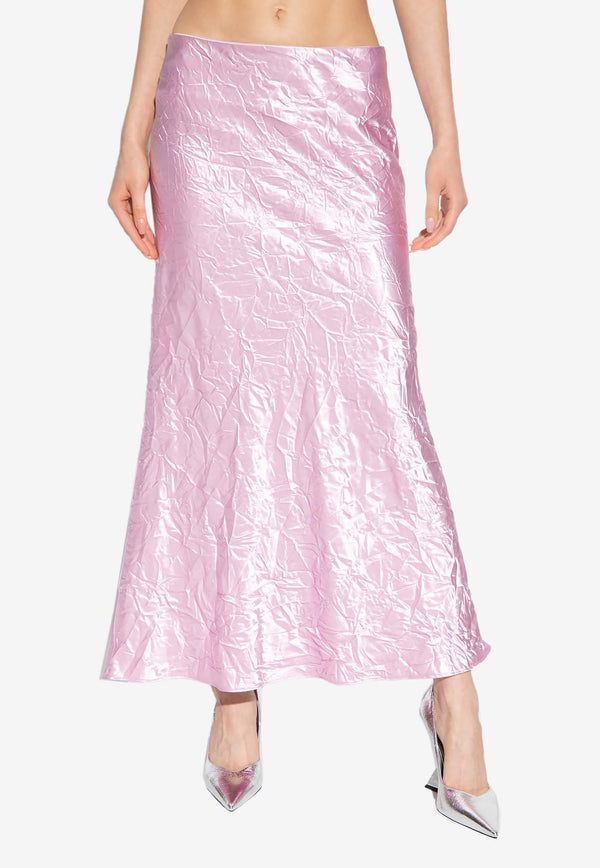 The Attico Crinkled-Effect Midi Skirt 246WCS214 PA67-026