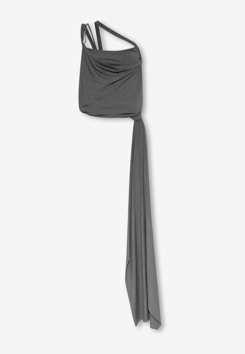The Attico Drape-Detailed Sleeveless Top 246WCT253 V082-233