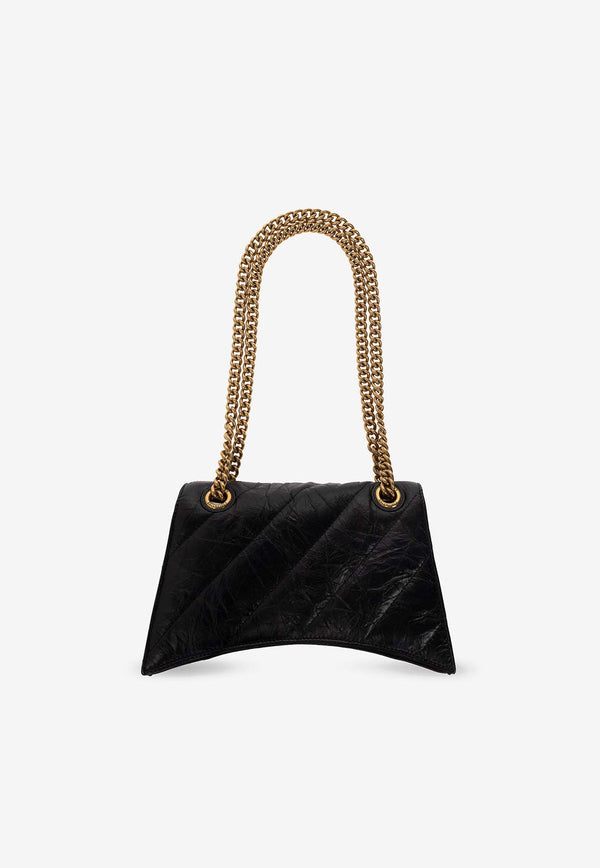 Balenciaga Small Crush Leather Shoulder Bag 716351 210J1-1000