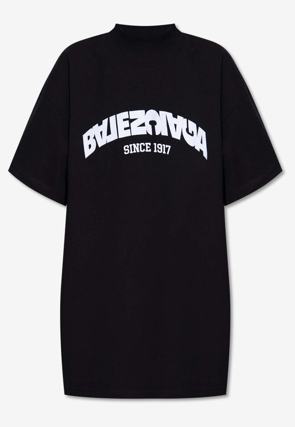 Balenciaga Back Flip Short-Sleeved Crewneck T-shirt 739028 TPVF9-1070
