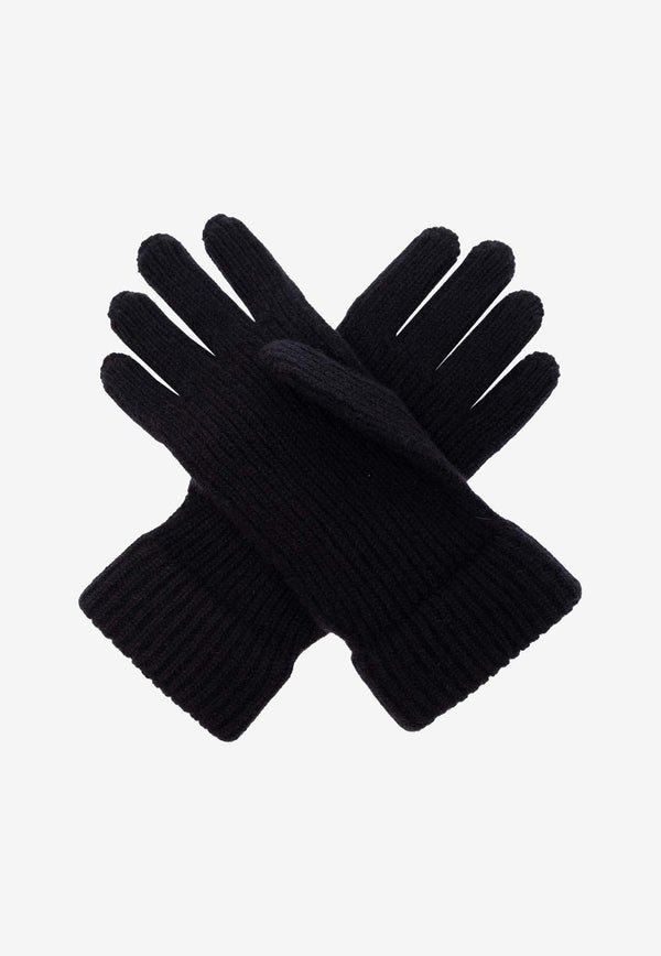Giorgio Armani Logo Patch Cashmere Gloves 744141 1A200-00036