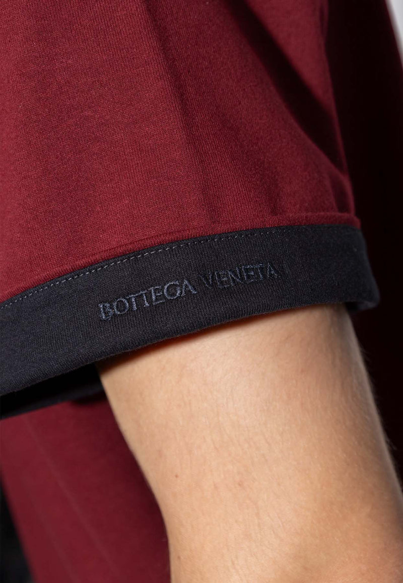 Bottega Veneta Double-Layered Crewneck T-shirt Pomegranate 744998 V16E0-6138