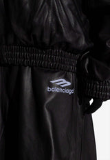 Balenciaga Wide-Leg Leather Pants 750972 TMS02-1000