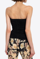 Saint Laurent Ruched Strapless Top 753703 Y5F63-1000