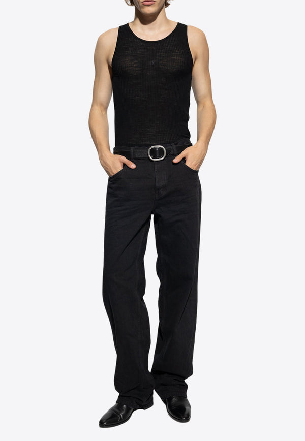 Saint Laurent Low-Rise Baggy Jeans Black 757276 Y16PD-1289
