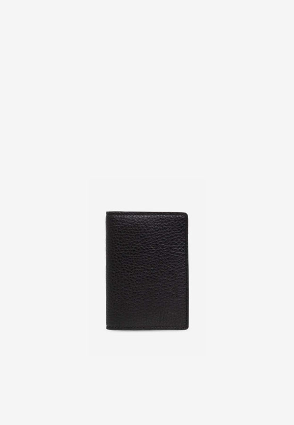 Common Projects Bi-Fold Grained-Leather Cardholder CARD HOLDER WALLET 9174 0-BLACK TEXTURED 7001