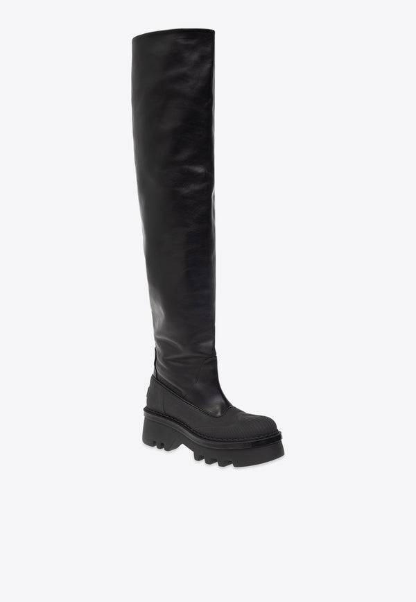 Chloé Raina 60 Over-the-Knee Leather Boots CHC23W925 F1-001