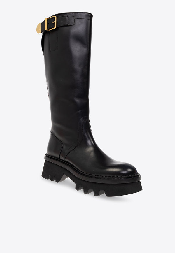 Chloé Owena 50 Knee-High Boots Black CHC23W926 EX-001