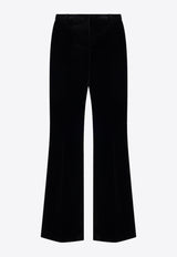 Etro Velvet Flared Legs Pants Black D11560 551-1