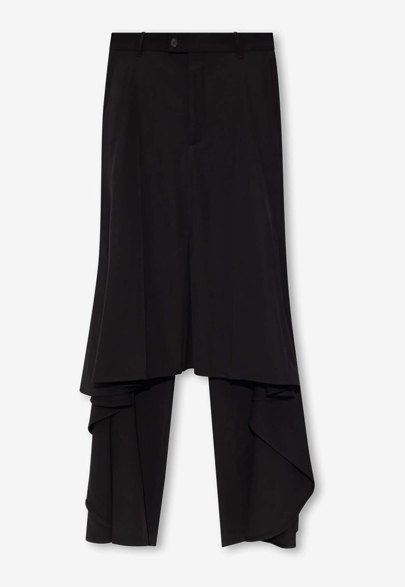 Balenciaga Deconstructed Godet Asymmetric Skirt 768730 TPT03-1000