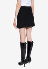 Balenciaga Deconstructed Wool Mini Skirt 768731 TPT15-1000
