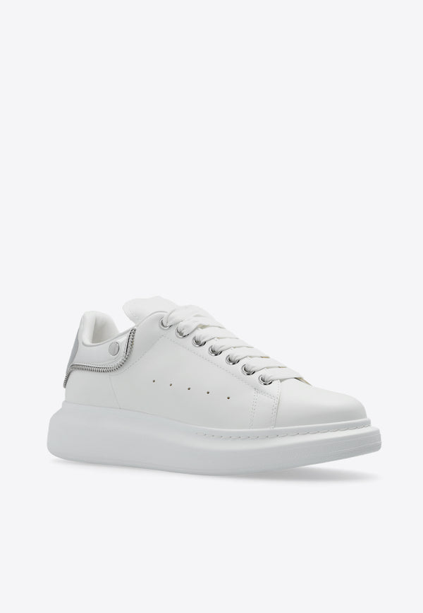 Alexander McQueen Oversized Leather Sneakers White 769116 WIEE3-9071