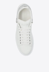 Alexander McQueen Oversized Leather Sneakers White 769116 WIEE3-9071