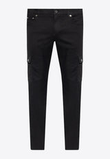 Dolce & Gabbana Cargo Slim Jeans GVYXMD G8GW6-S9001 Black