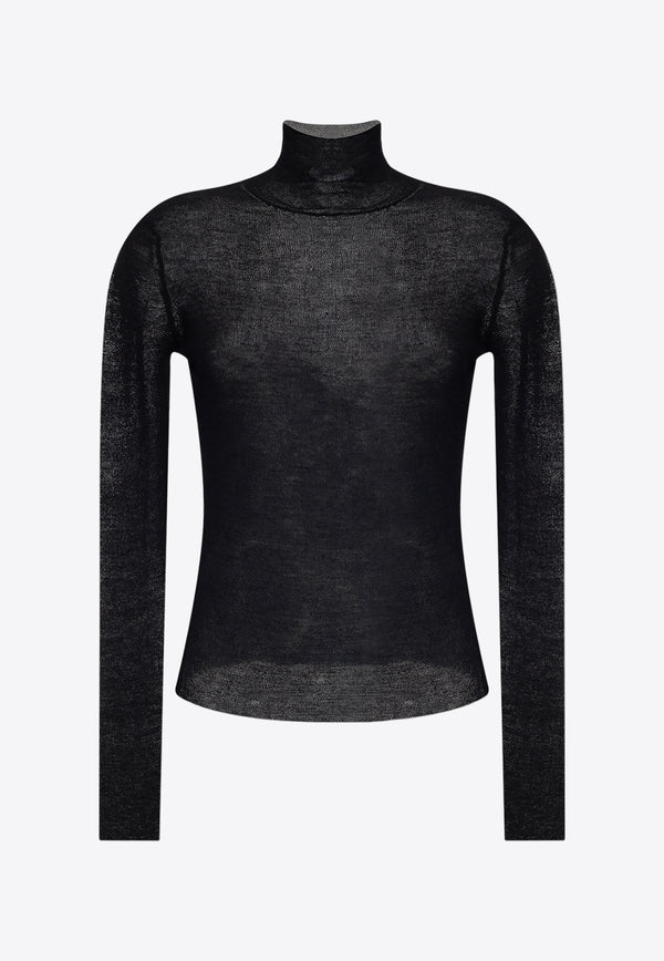 Jil Sander Wool Turtleneck Sweater - Black J03GP0121 J14659-001