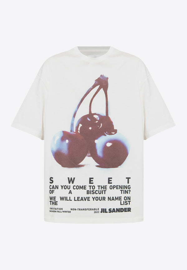 Jil Sander Graphic-Print Crewneck T-shirt J21GC0131 J20117-196