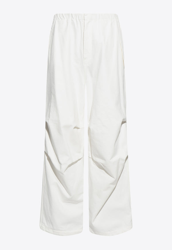 Jil Sander Relaxed-Fitting Cotton Trousers - White J21KA0163 J46463-102