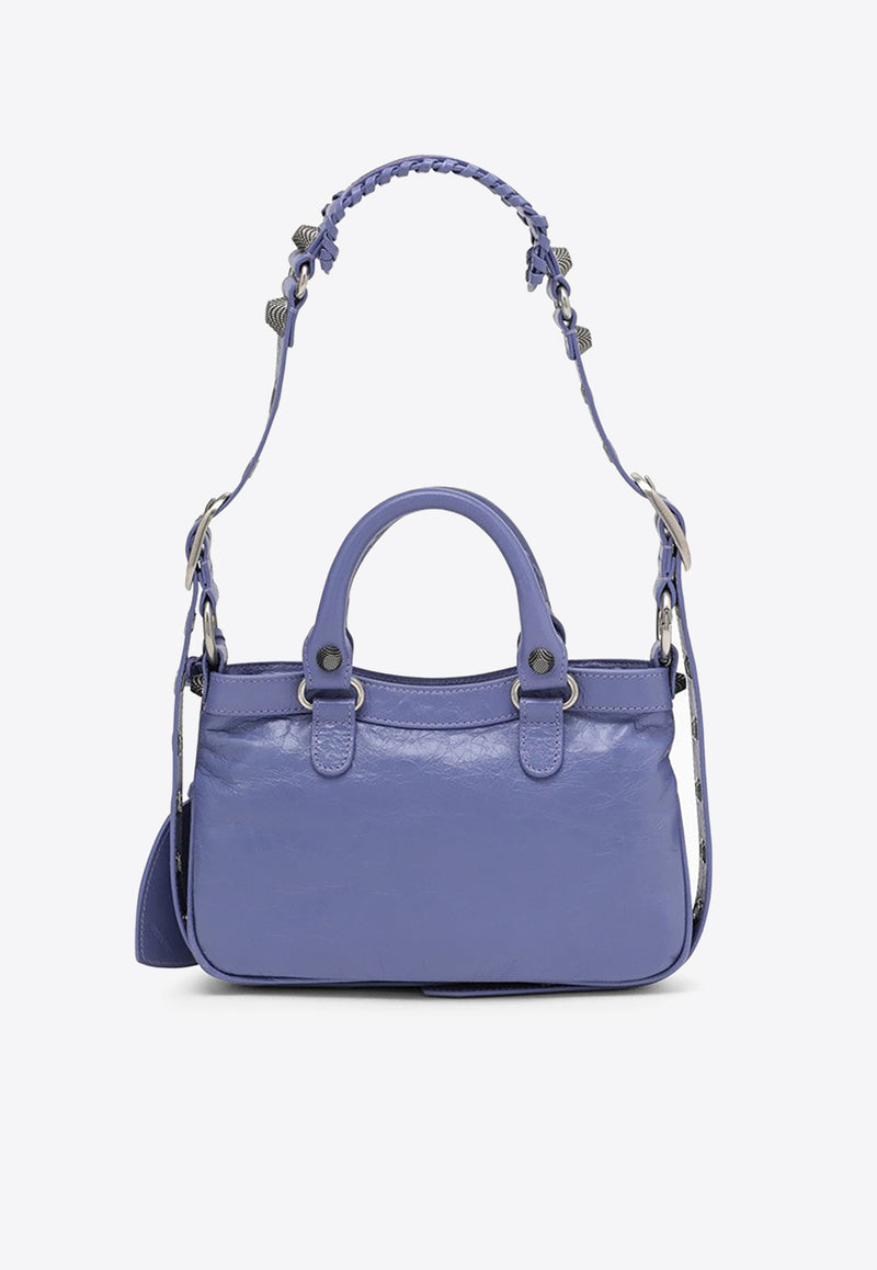 Balenciaga Small Le Cagole Shoulder Bag in Calf Leather Violet 7515231VG9Y/N_BALEN-5407