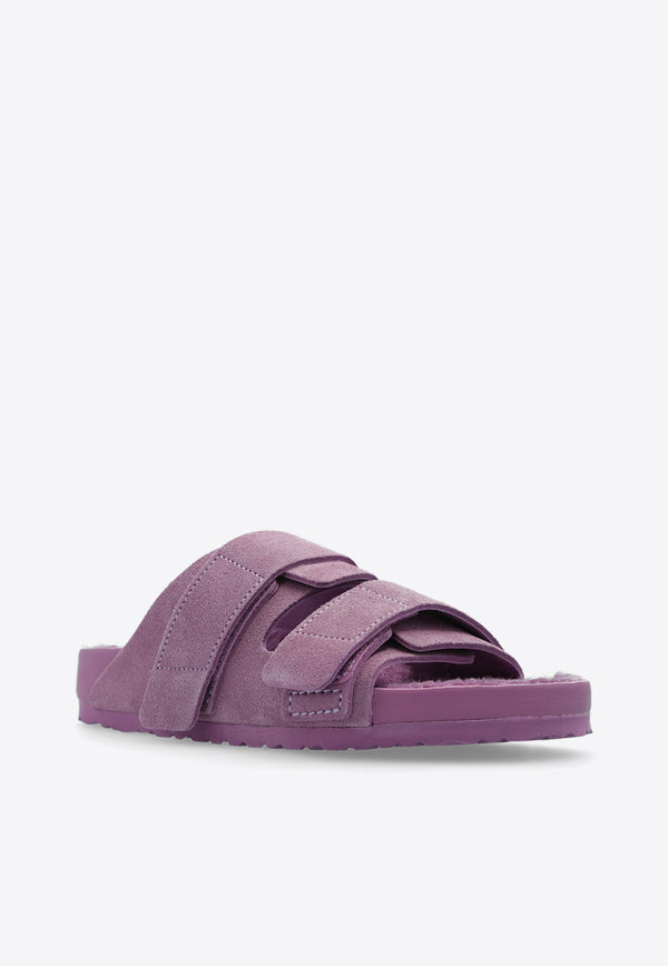 Birkenstock 1774 X Tekla Uji Suede Slides Mauve 1026280 F-MAUVE