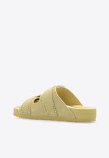 Birkenstock 1774 X Tekla Uji Suede Slides Yellow 1026281 M-STRAW