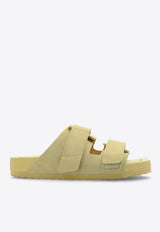 Birkenstock 1774 X Tekla Uji Suede Slides Yellow 1026281 M-STRAW