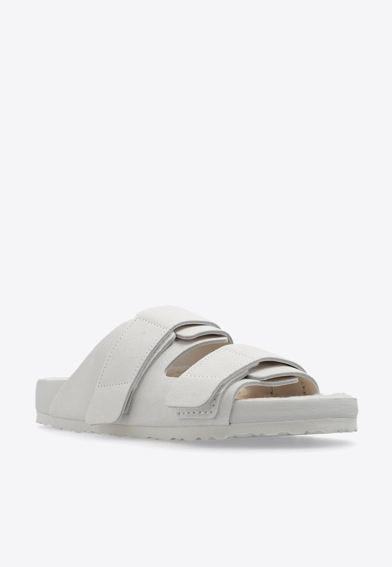 Birkenstock 1774 X Tekla Uji Suede Slides Cream 1026290 F-POWDER