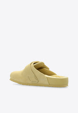 Birkenstock 1774 X Tekla Nagoya Suede Slippers Yellow 1026301 M-STRAW