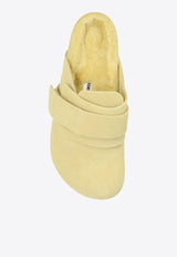 Birkenstock 1774 X Tekla Nagoya Suede Slippers Yellow 1026301 M-STRAW