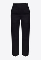 Tory Burch Pleated Wool Straight Pants Black 140151 0-058