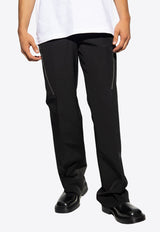 Tapered Zip-Detailed Tailored Pants Salvatore Ferragamo 143703 P 767693-NERO