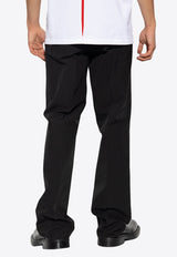 Tapered Zip-Detailed Tailored Pants Salvatore Ferragamo 143703 P 767693-NERO