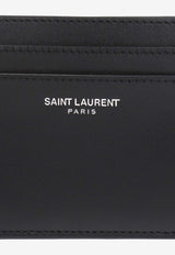 Saint Laurent Embossed Logo Cardholder in Calf Leather Black 375946 0U90N-1000