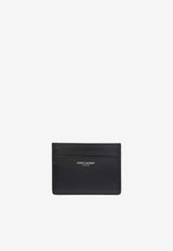 Saint Laurent Embossed Logo Cardholder in Calf Leather Black 375946 0U90N-1000