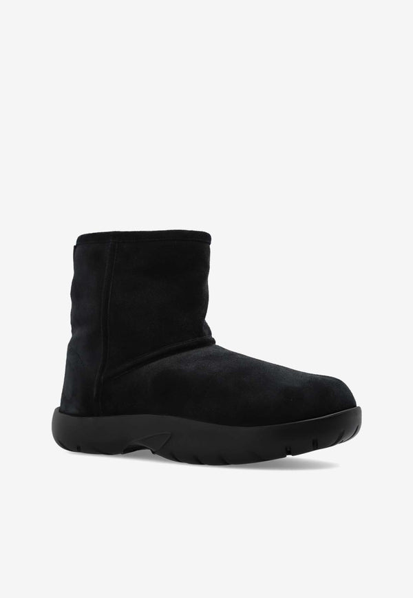 Bottega Veneta Snap Suede Snow Boots Black 764499 V1NY1-1000
