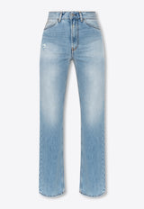 Acne Studios 1977 Distressed Boot-Cut Jeans Blue ACNE STUDIOS 1977 A00396-228-LIGHT BLUE