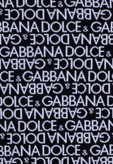 Dolce & Gabbana Kids Girls All-Over Logo Wool Dress Black L5KD36 JCVM3-S9000