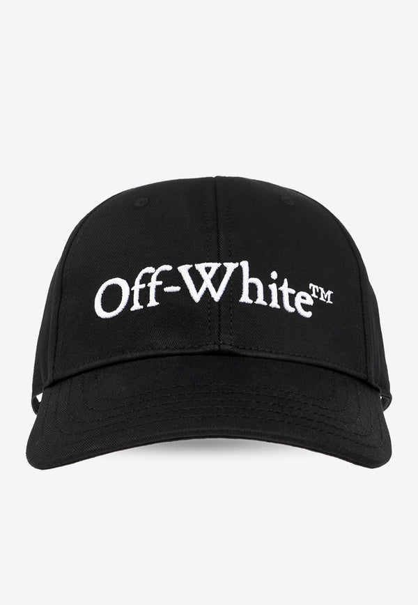 Off-White Logo Embroidered Baseball Cap Black OMLB052F23 FAB001-1001