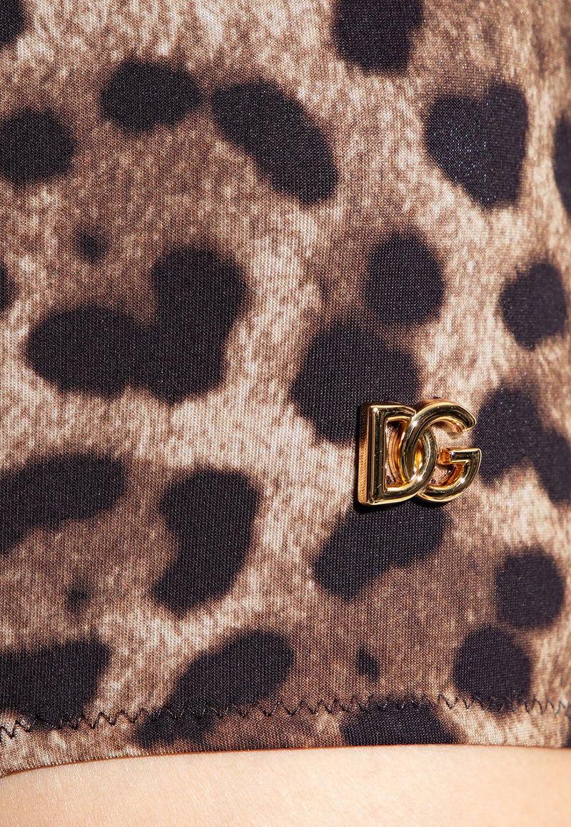 Dolce & Gabbana Leopard Print One-Piece Swimsuit O9A13J ONO11-HY13M