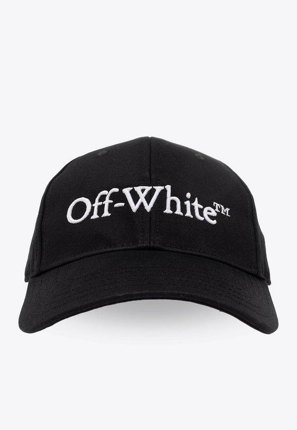 Off-White Logo Embroidered Baseball Cap Black OWLB044F23 FAB001-1001