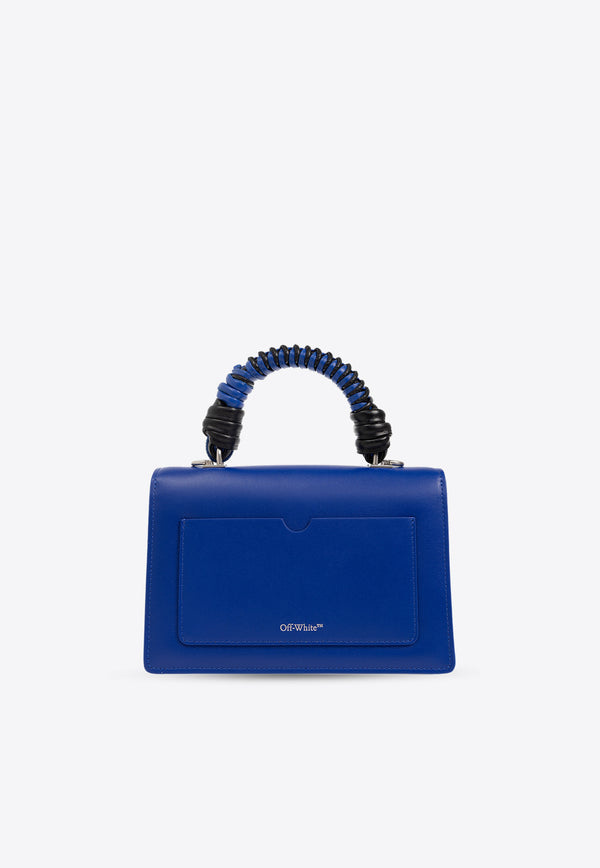 Off-White Jitney 1.4 Leather Shoulder Bag Blue OWNP046F23 LEA004-4500
