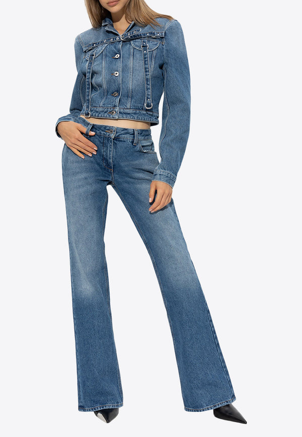 Off-White Basic Flared Jeans Blue OWYA061F23 DEN001-4500