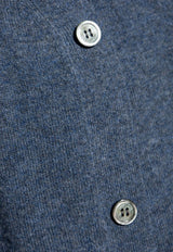 Comme Des Garçons Play Logo-Embroidered V-neck Cardigan Navy P1N092 0-1