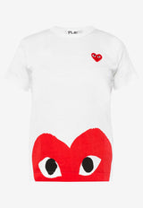 Comme Des Garçons Play Heart Logo Crewneck T-shirt White P1T033 0-A