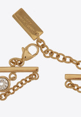 Saint Laurent Cassandre Multi-Chain Bracelet Gold 770495 Y1526-8066