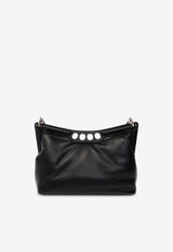 Alexander McQueen The Peak Shoulder Bag Black 770631 1BLHI-1000