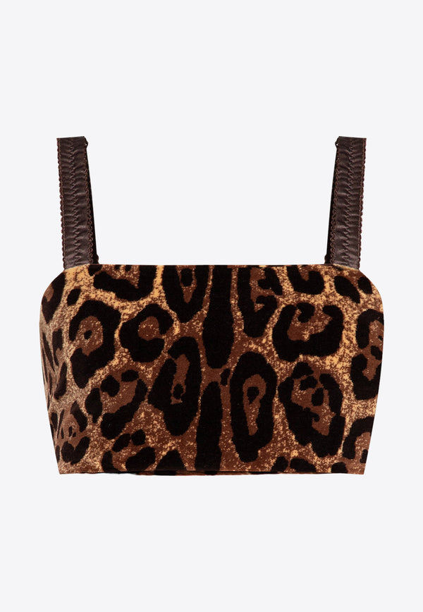 Dolce & Gabbana Leopard Print Sleeveless Top F759UT FJ7D5-S8350