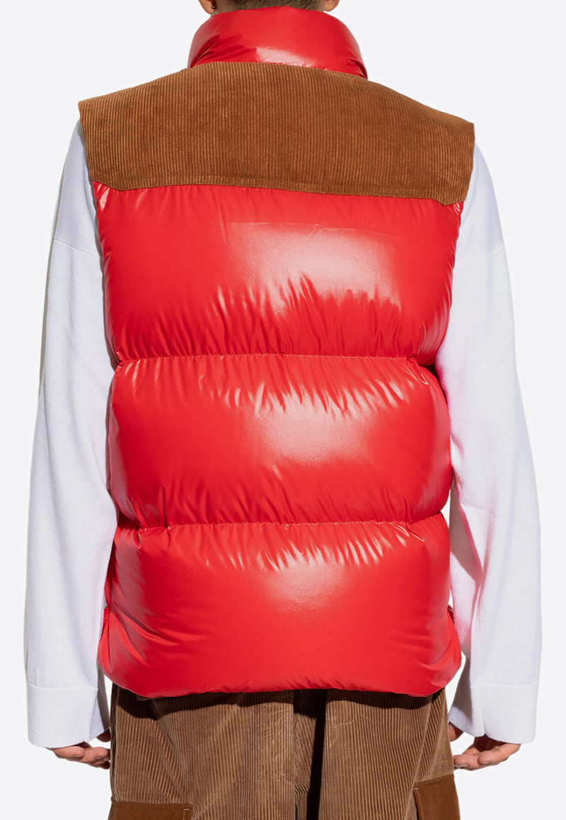 Moncler Ardeche Quilted Padded Vest  Red I20911A00128 595ZJ-455