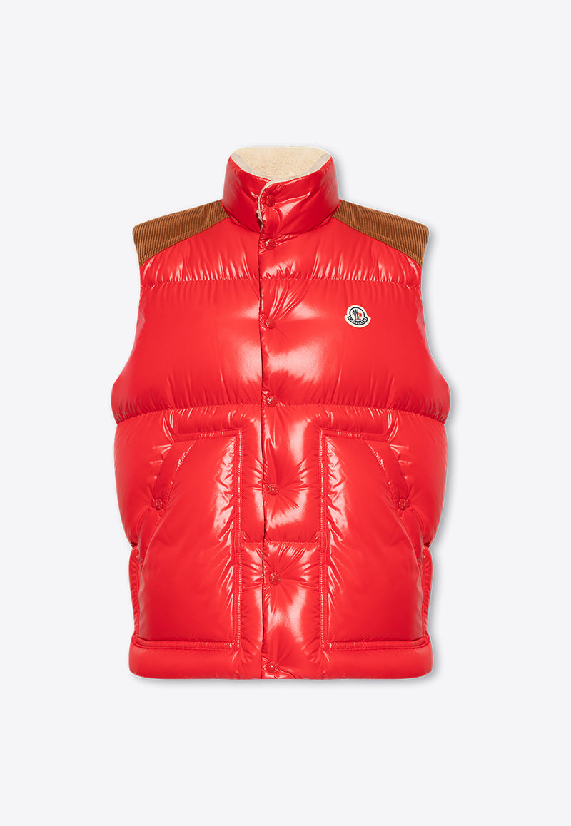 Moncler Ardeche Quilted Padded Vest  Red I20911A00128 595ZJ-455