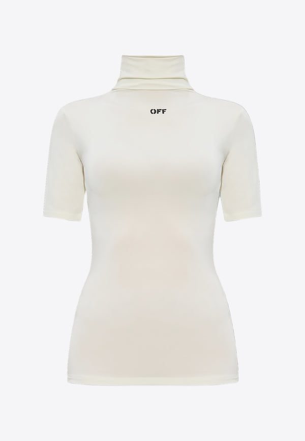 Off-White OFF High-Neck Top Cream OWAD137F23 JER001-0410